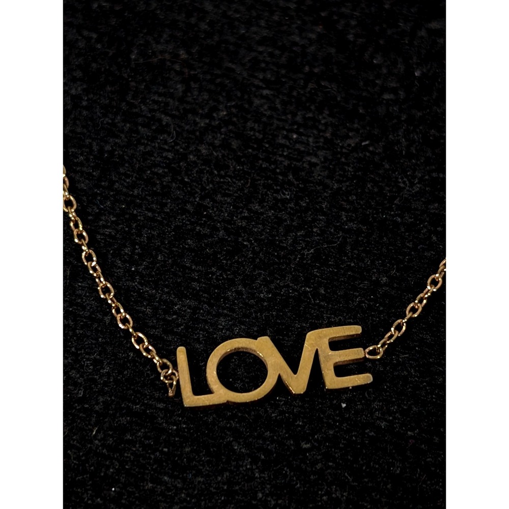 Maya Brenner Love Bracelet Gold Tone‎ Dainty 7.5 inches